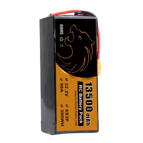 Molicel 6S3P 13500mAh Drone Battery Deans Etc. Connector Type Drone Battery