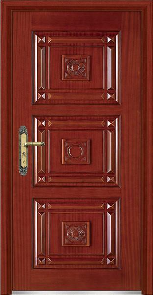 Buy cheap steel wood security armored door from wholesalers