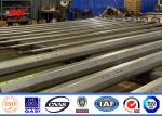 Distribution 69kv 55ft Steel Power Pole With Galvaniztion And Bitumen