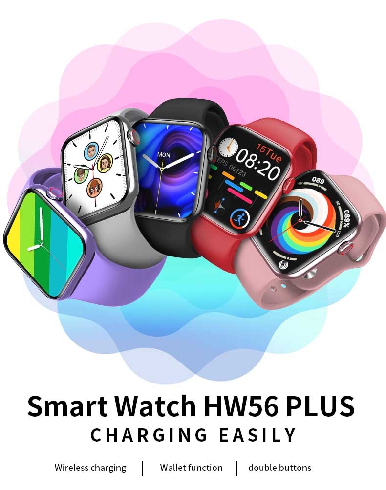 64M HRS3300 Android Blood Pressure Monitor Smart Watch 2.5D Colour Display