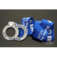 Buy cheap Wedding Day 5K Running Metal Medal With Soft Enamel And Glitter Colors , product