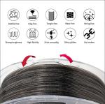 Smoke Grey PETG Clear Glitter Filament 1.75mm 1kg 3D Printer Filament