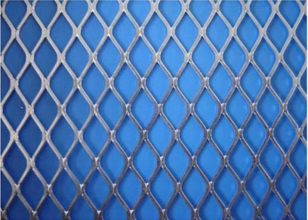 Buy cheap Electric Galvanized Stretched Steel Mesh , Silver Plain Expanded Metal Sheet from wholesalers
