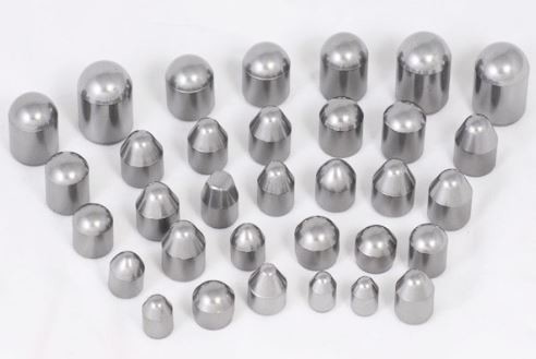 Cemented Tungsten Carbide Spherical Bit Buttons Hard Alloy Engineering Mining Material