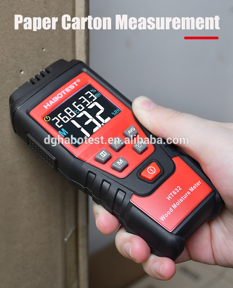 Plastic 58% Digital Wood Moisture Meter , Firewood Moisture Tester