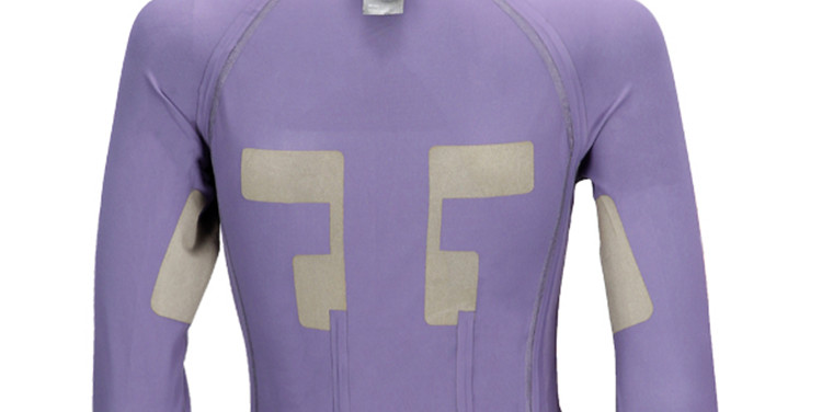 Purple microcurrent muscle stimulation Ems Full Body Suit Sport Fitness Wear