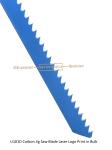 U101D Carbon Steel Jig Saw Blade Laser Logo Print in Bulk size:100mmx8x10T,