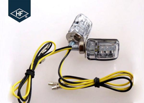 Buy cheap Hyosung 2W LED Motorcycle Blinkers , Chopper Small Motorcycle Turn Signals from wholesalers