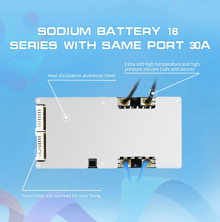 OEM 6S 7S 8S 9S 20S 20A 30A 50A 70A 90A Li-Ion Lifepo4 NMC Sodium Lon Battery BMS