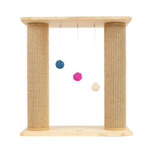 China Double Layer Solid Cat Scratch Board Tree 60*30*63cm on sale