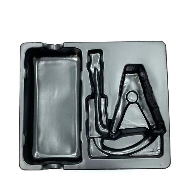 Buy cheap Plastic Electronic Welder Tray Black ESD Anti Static PVC Blister Accessories Packaging Container Tray from wholesalers