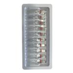 Pharmaceutical Ampoule Tray PET Material 1ml 10 Pack Glass Needle Fixed Tray
