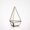 Buy cheap Handmade Glass Homeware Irregular Diamond Shaped Desktop Glass Terrarium Planter from wholesalers