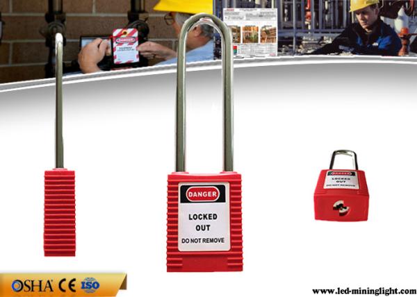 Buy cheap Non - Conductive Steel 76mm Long Shackle Xenoy Safety Lockout Padlocks from wholesalers