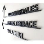 Customized Matt Acrylic Letter Signage For Indoor Signboard Background Wall