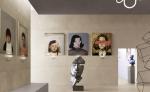 Grey Ceramic Tile Bathroom Textured Microcement- Marmorino Light Grey Color 750