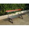 Buy cheap Modern Outdoor Stainless Steel Garden Bench With Cast Iron Legs from wholesalers