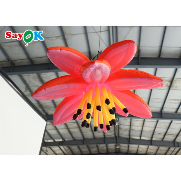 1.2m Inflatable Lighting Decoration Event Wedding Inflatable Flower With Led Light