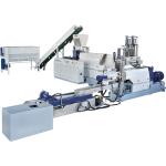 Vacuum Plastic Recycling Equipment Double Stage Plastic Pelletizing System PLC