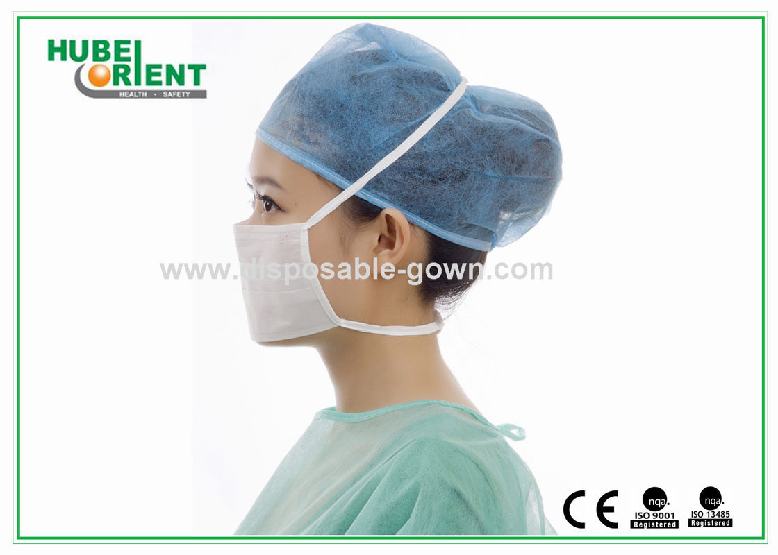 Approved CE MDR/ISO13485 Disposable Surgical Face Mask With Tie-on For Hospital