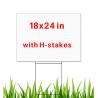 Buy cheap White 5mm Corflute Business Signs Corrugated Plastic Political Signs from wholesalers
