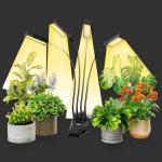 4 Head Desktop Led Grow Light Foldable 18w Clip On Grow Lights For Indoor Plants