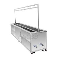 Buy cheap 64 Transducer Ultrasonic Blinds Cleaner 28 KHZ With Dual tanks product