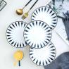 Buy cheap Savall White Round Blue Ceramic Dinner Set Oval Porcelain Table Set from wholesalers