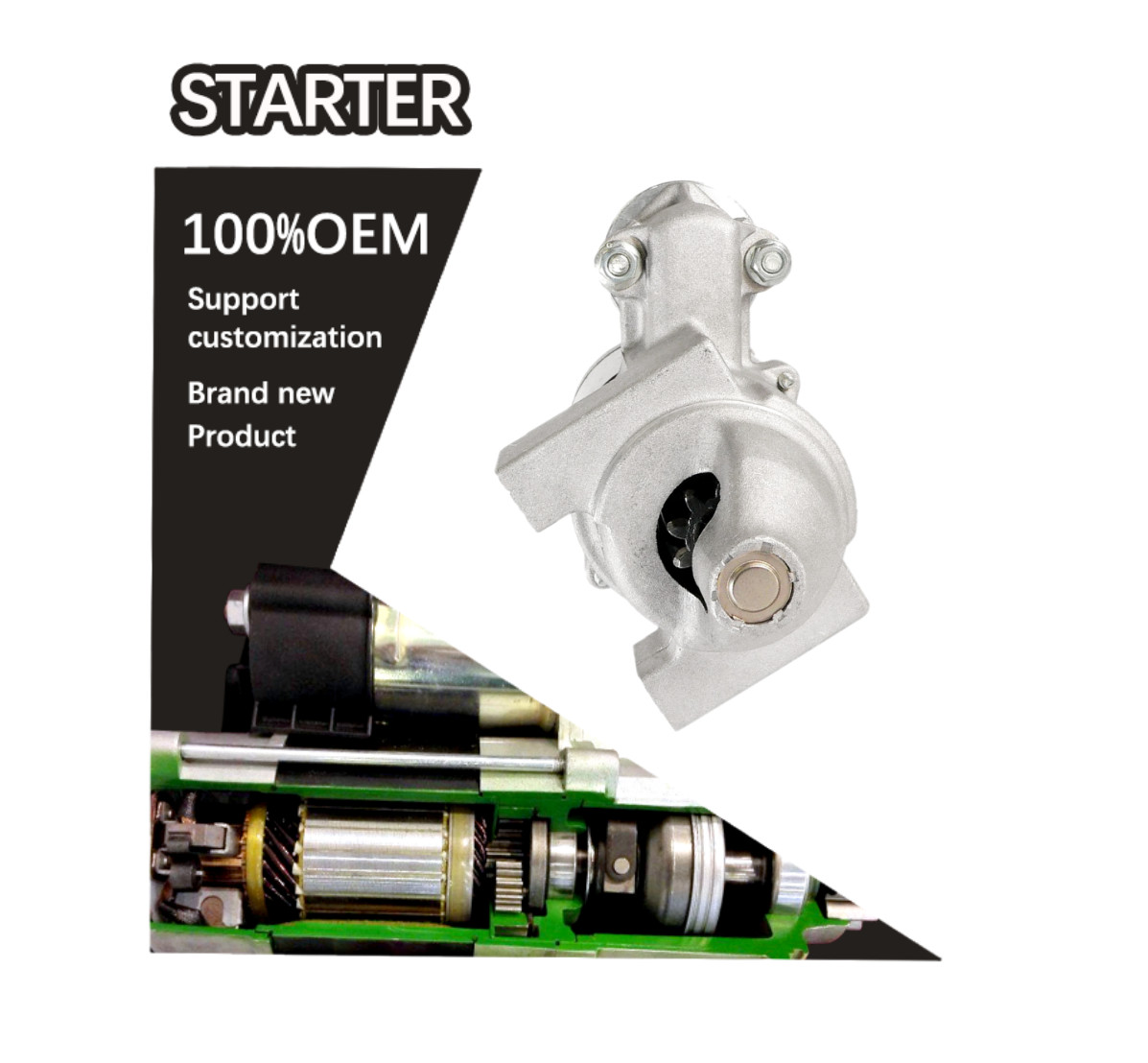 12V 9T CCW STARTER 1280007480, 2280002640 128000-7480, 228000-2640 E7194-63010, E7194-63012 AM107631, AM108390, AM124993