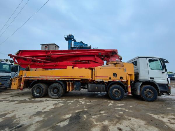 Buy cheap 34800kgs Semi-Dry Shotcrete 2012 Putzmeister 46m Concrete Pump Truck for Big Projects from wholesalers
