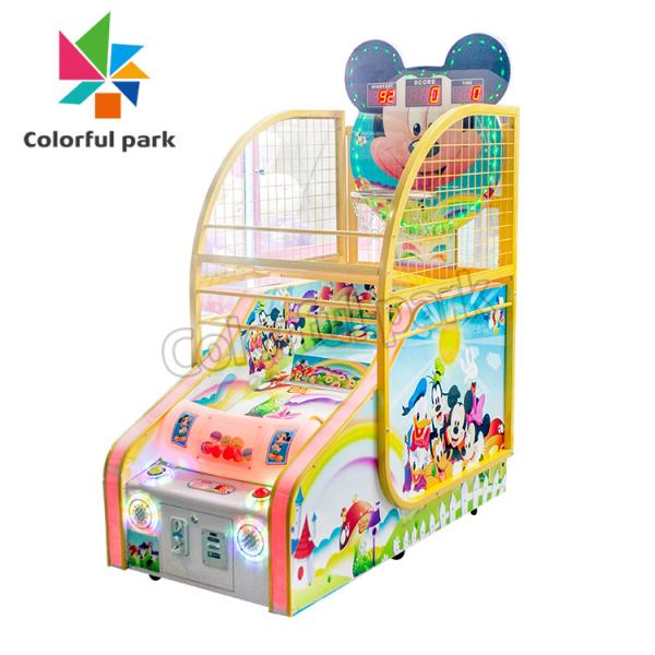 Buy cheap Mickey Mouse Kid Arcade Machine , 80W Mini Basketball Arcade Machine from wholesalers