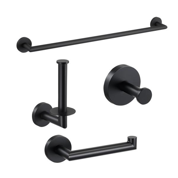 Buy cheap Contemporary Hotel Bath Hardware Sets Luxury Stainless Steel 304 Black from wholesalers