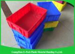 Industrial Euro Plastic Storage Boxes , Customized Heavy Duty Plastic Storage