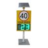 Buy cheap Road Safety 50W Peak Power Portable Radar Speed Sign With 600x1000 Portable Radar Signs from wholesalers