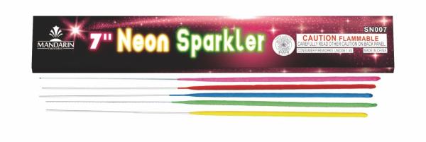 Buy cheap Wedding 7'' Inch Neon Sparklers , Multi Colored Sparklers With Golden Sparklers Effect from wholesalers