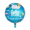 Buy cheap Spanish Happy Birthday Round Hexagonal Aluminum Film Balloons 18 Inch from wholesalers