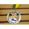 Buy cheap CMYK Printing Brass Air Force Ribbon Medals , Custom Football Medals from wholesalers