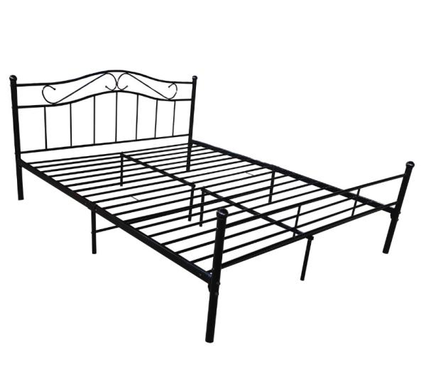 Buy cheap Easy Assemble Black Metal Platform Bed Customizable Size With Headboard from wholesalers