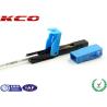 Buy cheap SC Field Assembly Optical Connector Single Mode Pre Polished Blue Color from wholesalers