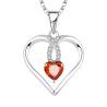 Buy cheap YASVITTI High Quality Sparkling Heart 5A Zirconia Necklace Rhodium Plated 925 Sterling Silver Necklace Jewelry from wholesalers