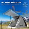 Buy cheap Outdoor Grey Color Portable Waterproof Coated Polyester SUV Camping Tent With Easy 10-Minute Setup For 2-4 People from wholesalers