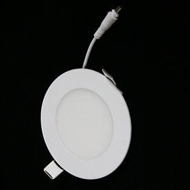 Buy cheap led panel 6w round aluminum base 360 lumen 3.5 inch 180-245v Ra.80 2 year warranty recess 105mm cutting size good lamp from wholesalers