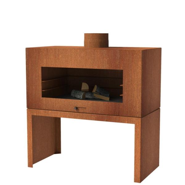 Buy cheap ISO9001 Pular Weathering Steel Obelisk Chiminea For Patio Backyard from wholesalers