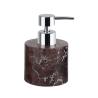 Buy cheap Purple Marble Bathroom Accessories Set Round Marble Hand Soap Dispenser White Veins from wholesalers