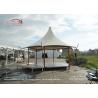 Buy cheap Outdoor Hotel Luxury Glamping Tents High Peak White Roof And Aluminum Structure from wholesalers