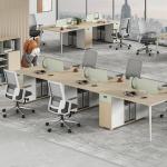 Gridlock Employee Workstation Office Set in Modern Design for Hospital