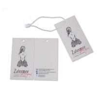 Buy cheap Custom Printed Personalised Centerfold Clothing Paper Swing Tags Supplier product