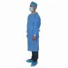 Buy cheap Non Woven Disposable Isolation Gown , Blue Surgical Gown Patient With Knit Cuff from wholesalers
