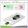 Buy cheap Stock Business Card USB Flash Drive with Logo Printing and OEM Accepted from wholesalers