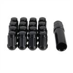 Buy cheap Black Long Spline Atv Lug Nuts 19 Mm Hex Heat Treated Cold Forged Steel from wholesalers